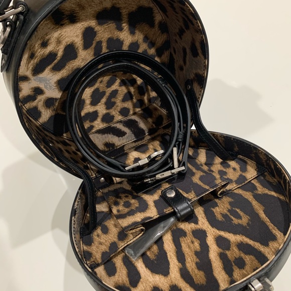 * Saint Laurent Small Leather Mica Hat Case - Picture 12 of 15